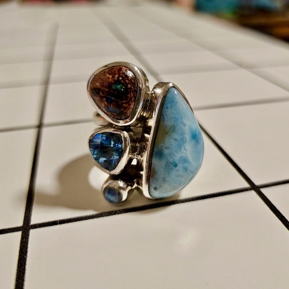 Atlantis Gemstone Statement Ring - Picture 2 of 7